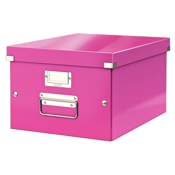 Ablagebox WOW A4 rosa metallic LEITZ 6044-00-23 Click&amp;Store