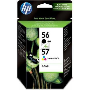 HP Tintendruckkopf cyan/magenta/gelb, schwarz HC (SA342AE, 56, 57)