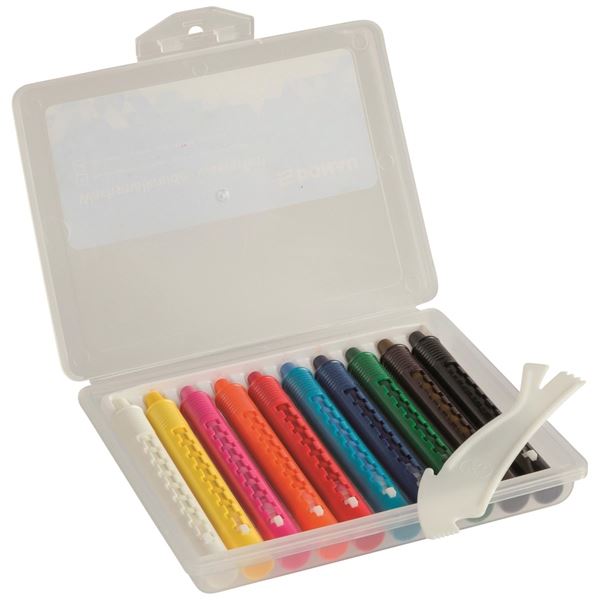 Wasserfeste Wachse DONAU, inkl. Spachtel, 10 Stück