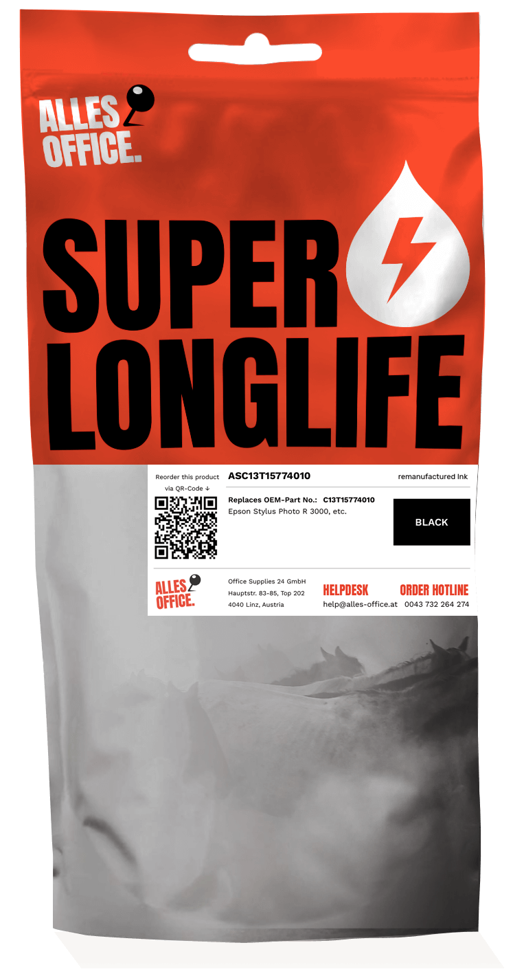 Superlonglife Epson C13T15774010 / T1577 Tinte schwarz