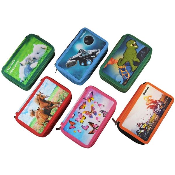 Federmäppchen Donau 3 Etagen, Motivmix