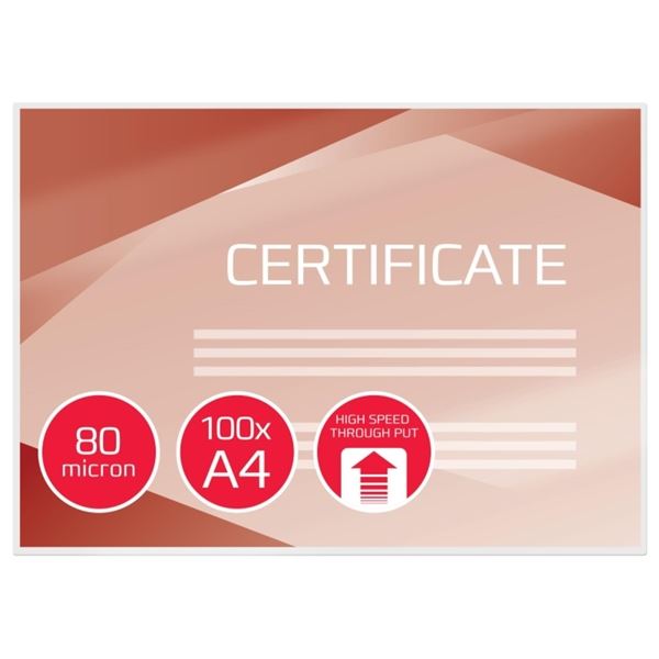 Laminiertaschen GBC, Hi-Speed, 2x80 mic, A4, glänzend