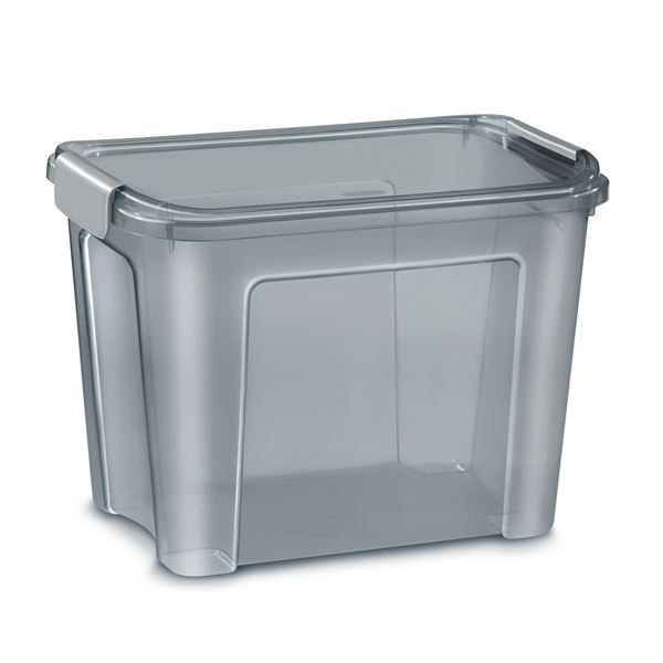 Kunststoffbox Shadow-Recyclingmaterial, grau, 18 l