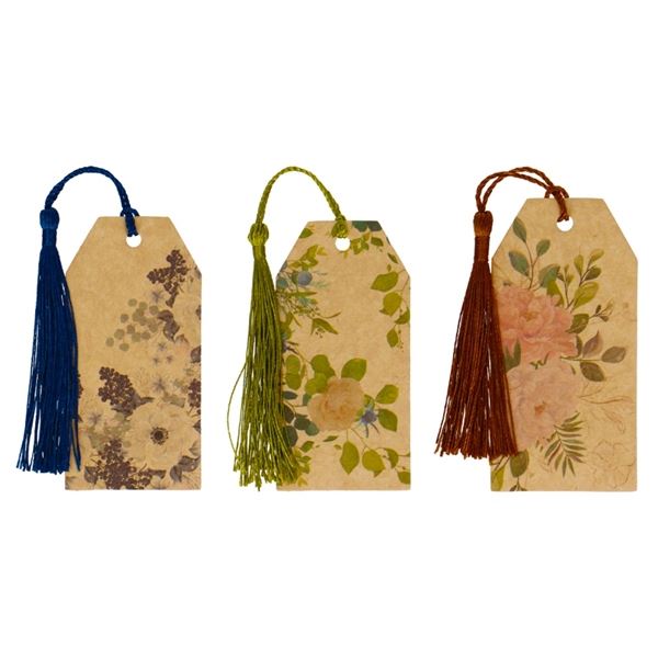 Geschenkanhänger - braun, 6 Stück