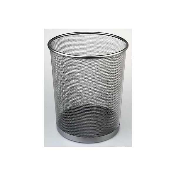 Papierkorb aus Draht, 13 L, silber