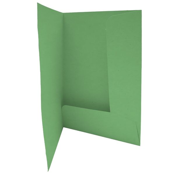HIT Office Papiermappen, zwei Klappen, A4, grün, 1 Stück