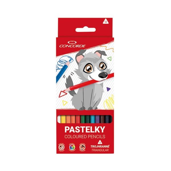 Concorde dreieckige Buntstifte, 12 Stück