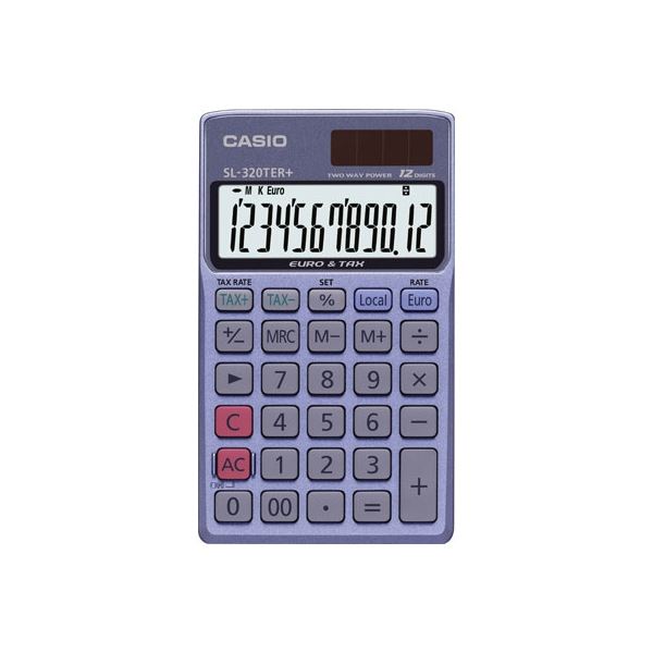 Casio SL-320TER+ Taschenrechner, blau