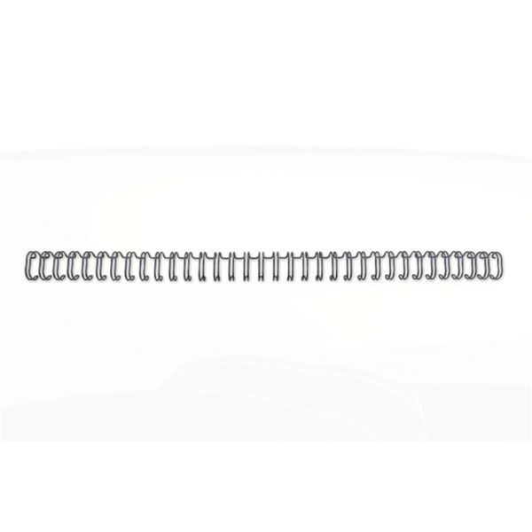 Drahtrücken GBC, Draht, 3:1, 9,5 mm, schwarz, 100 Stück