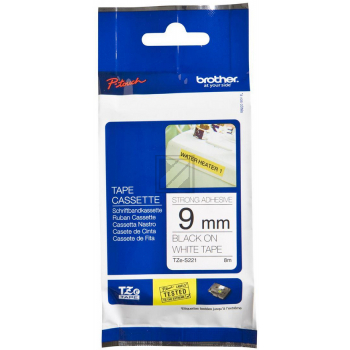 Brother Schriftbandkassette schwarz/weiß (TZE-S221)