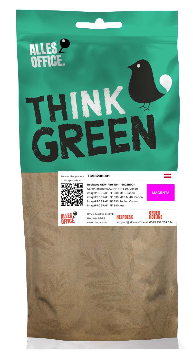 ThinkGreen Canon 9823B001 / PFI-707M Tinte magenta