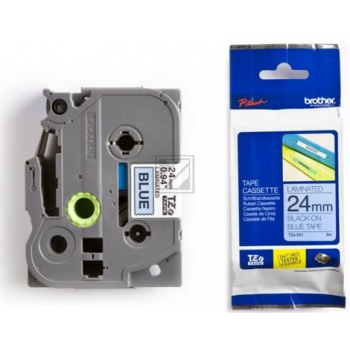 Brother Schriftbandkassette schwarz/blau (TZE-551)