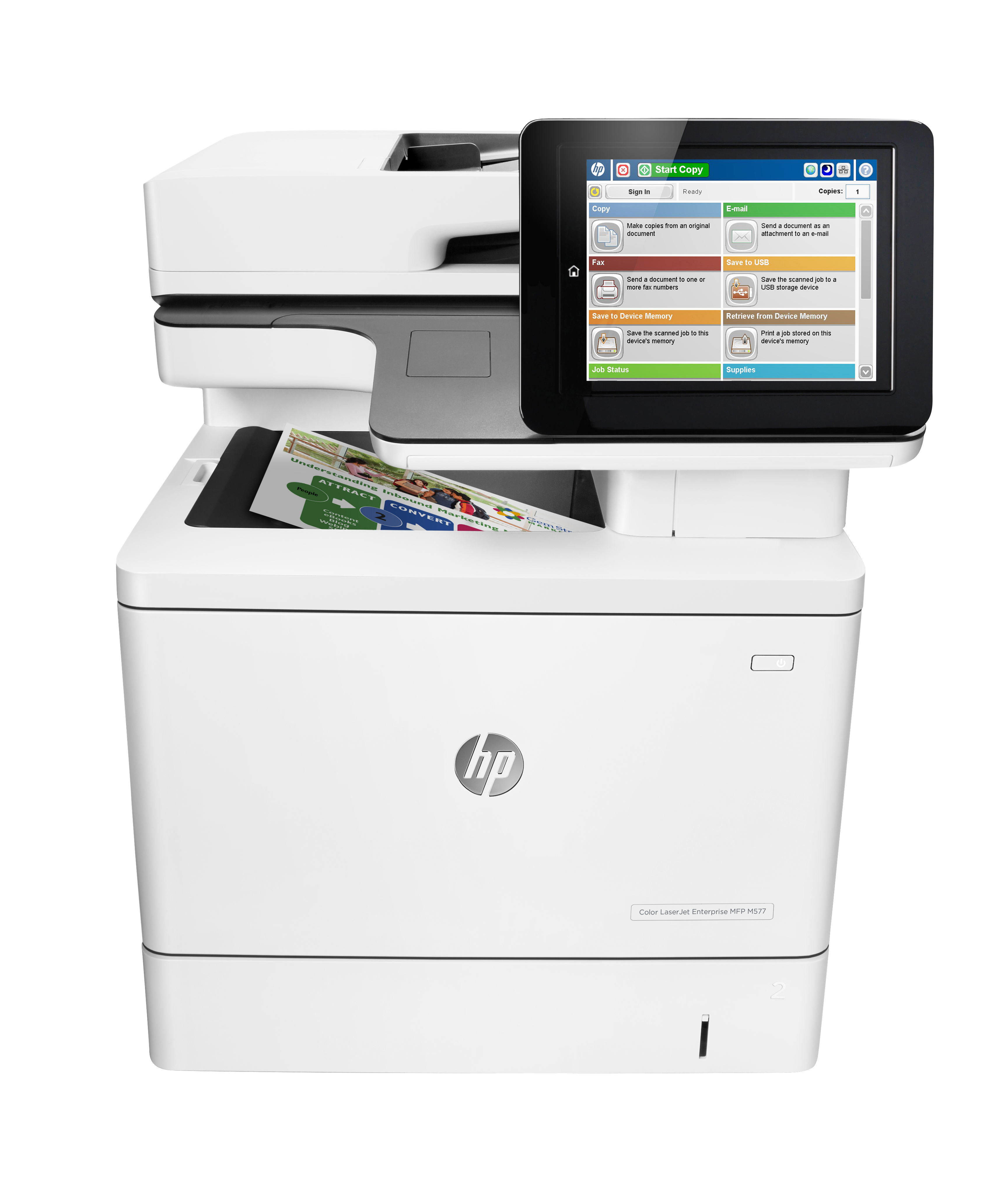 HP Color LaserJet Enterprise M577dn Laser 1200 x 1200 DPI 38 Seiten pro Minute A4