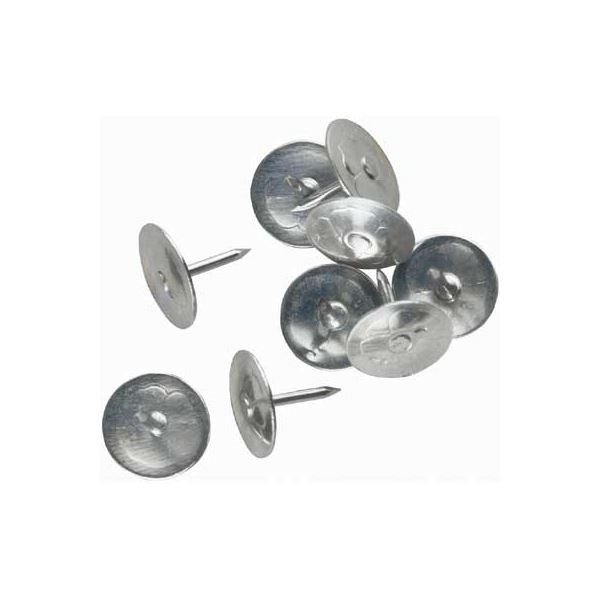 Metall-Drückernägel, chrom, 100 Stück