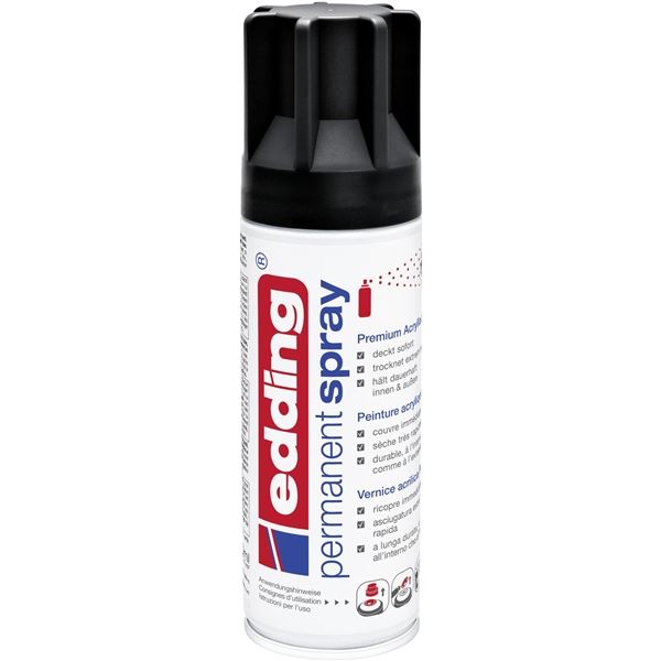 Acrylspray Edding 5200, schwarz matt