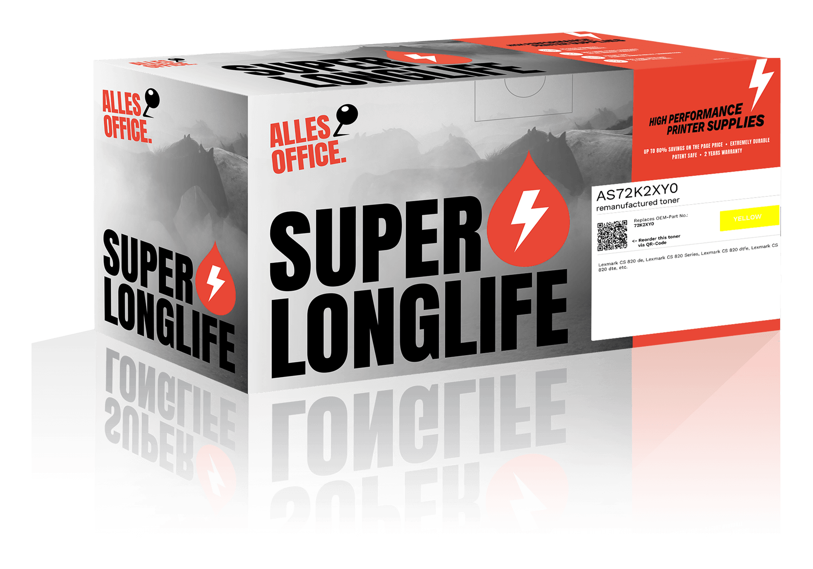 Superlonglife Lexmark 72K2XY0 Toner gelb