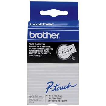 Brother Schriftbandkassette schwarz/weiß (TC-291)