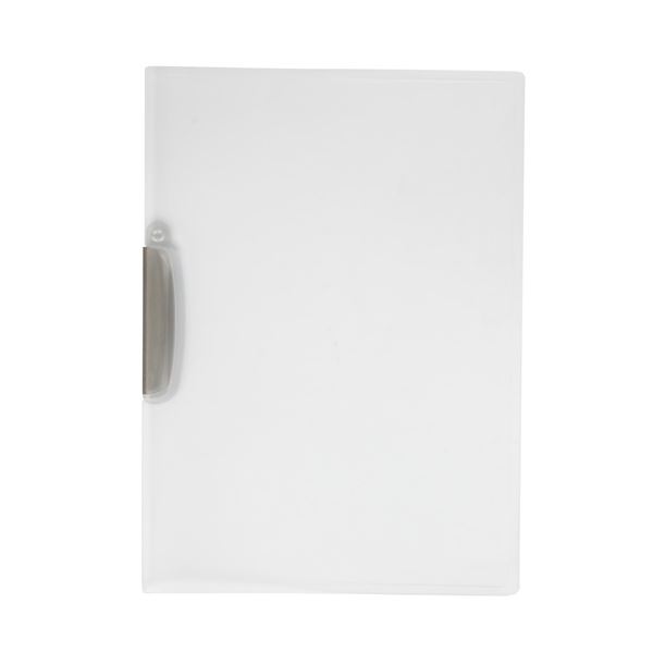 Verschlussplatten Q-Connect-A4,,grauer Clip,1Stück