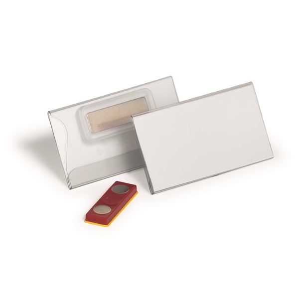 Namensschild mit Magnet Langlebig, 7,5 x 4,0 cm