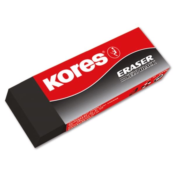 Kores Gummi, schwarz