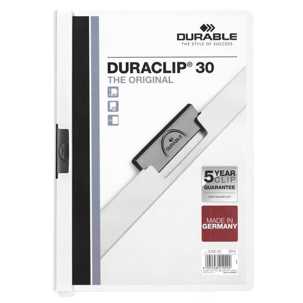 Clip-Map A4 Duraclip weiß DURABLE 2200 02