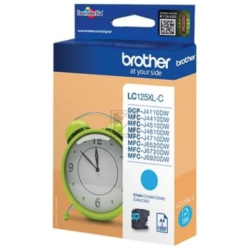 Brother Tintenpatrone cyan HC (LC-125XLC)
