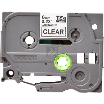 Brother Schriftbandkassette schwarz/transparent (TZE-111)