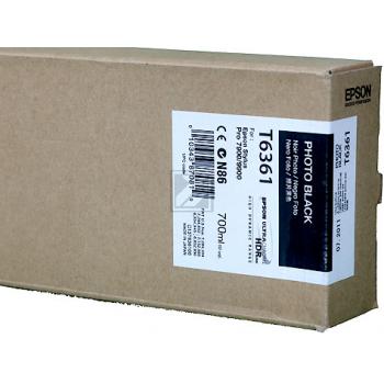 Epson Tintenpatrone photo schwarz (C13T636100, T6361)