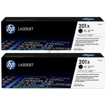 HP Toner-Kartusche 2 x schwarz HC (CF400XD, 201X)