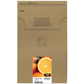 Epson Tintenpatrone gelb, magenta, photo schwarz, schwarz, cyan HC (C13T33574510, T3357)