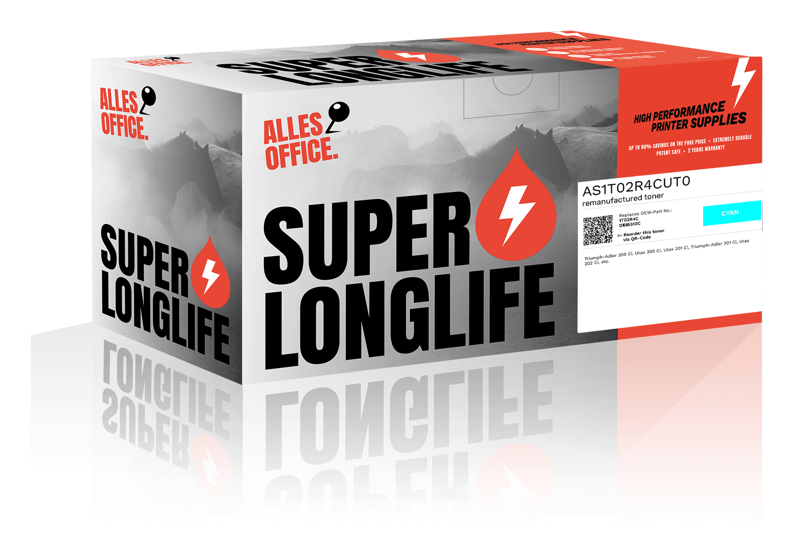 Superlonglife Utax 1T02R4CUT0 / CK-5510C Toner cyan