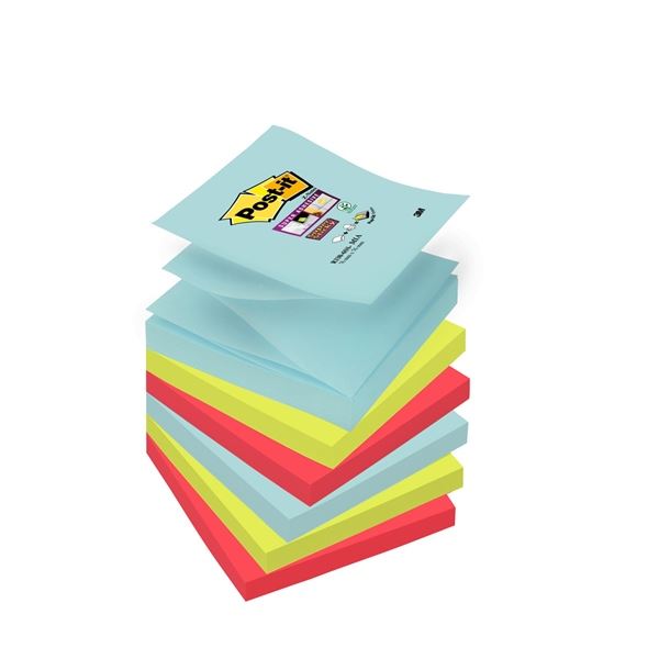 Z-Flanken Post-it Super Sticky Cosmi, 76x76 mm, 6 Stück