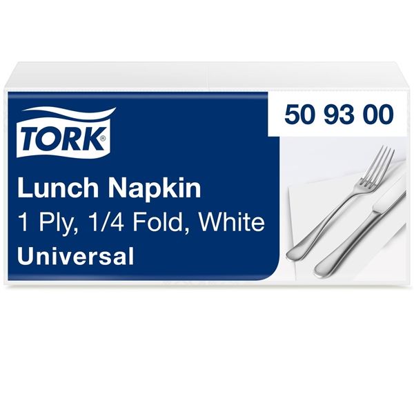 Tork Papierservietten - weiß, 32,5 x 32,5 cm, 500