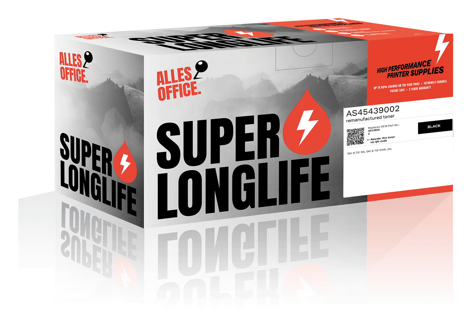 Superlonglife OKI 45439002 Toner schwarz