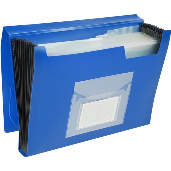 A4 Connect 13 Taschen Aktentasche, blau