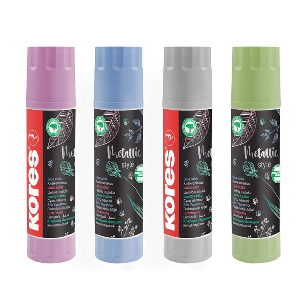 Kores Klebestift, 20 g, Metallic-Design
