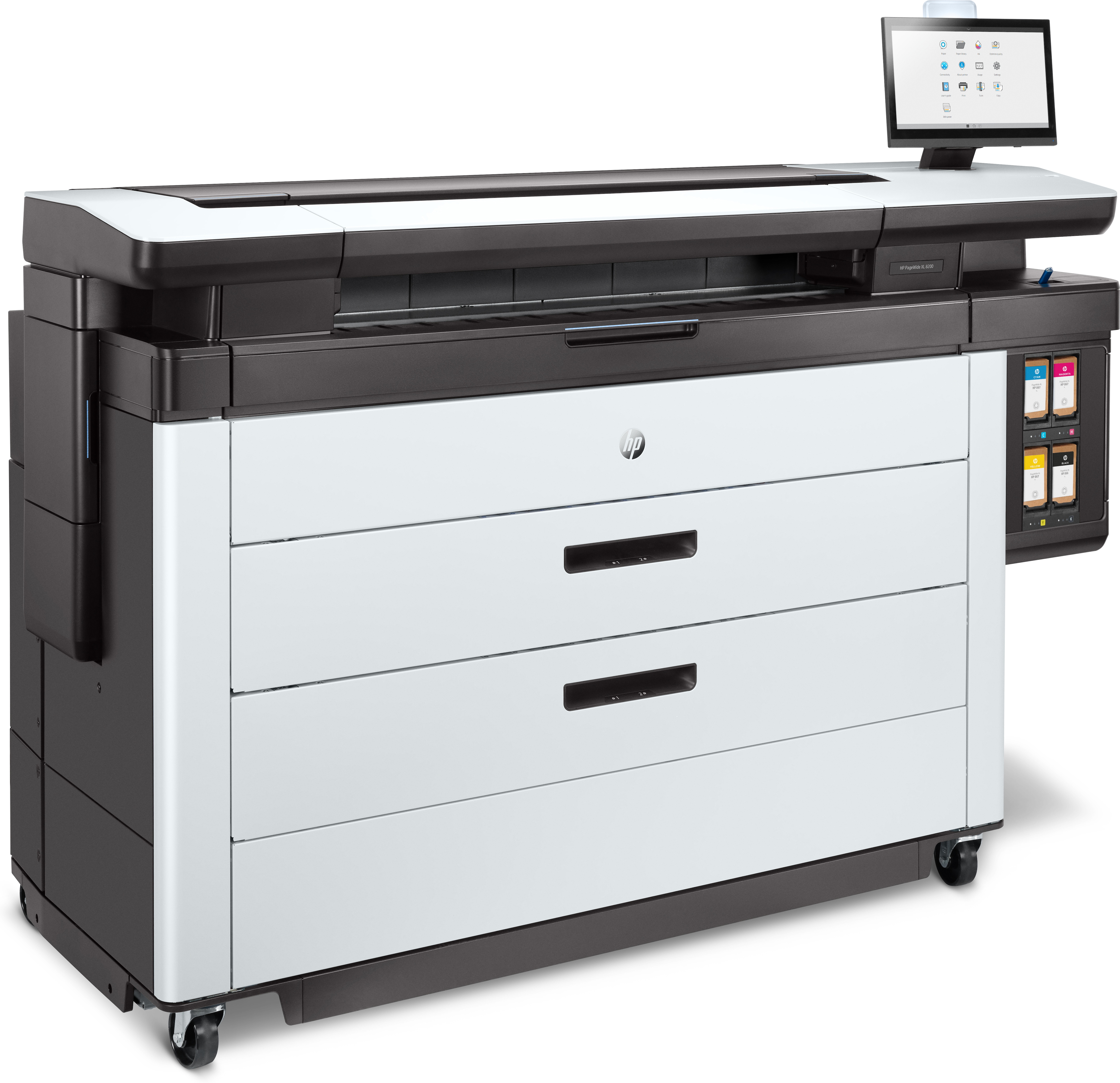 HP PageWide XL 8200 Großformatdrucker WLAN Tintenstrahl Farbe 1200 x 1200 DPI A0 (841 x 1189 mm) Eingebauter Ethernet-Anschluss