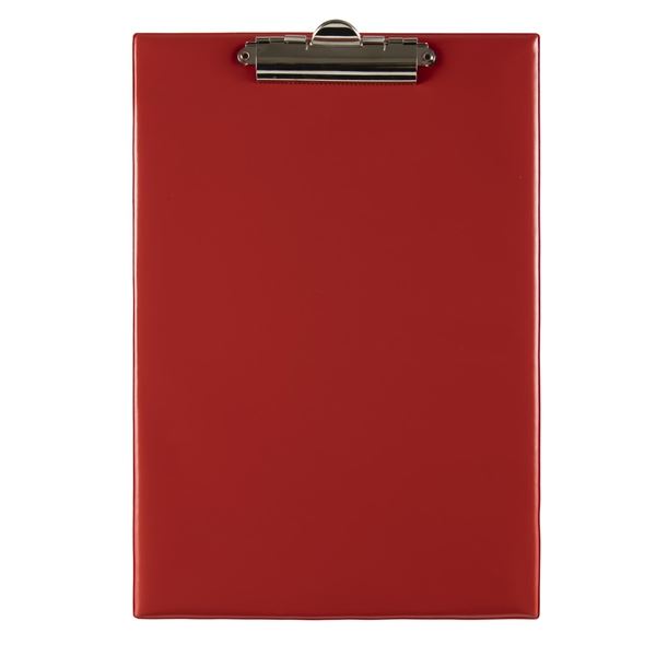 Schreibblock mit Clip A4, 25 Blatt, rot