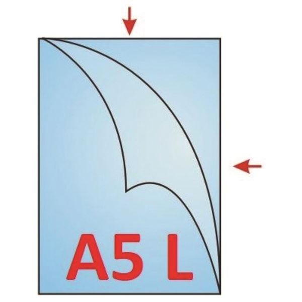 Falthüllen L - A5, 120 mic, klar, 100 Stück