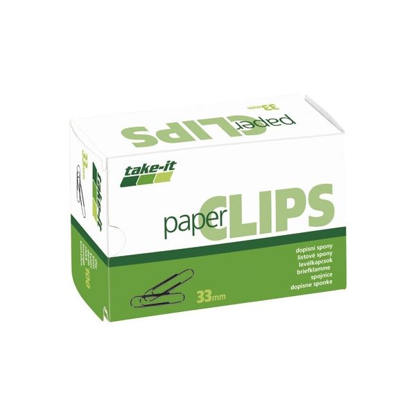 Büroklammern, 33 mm, 100 Stück