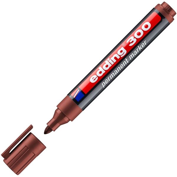 Permanentmarker Edding 300, braun