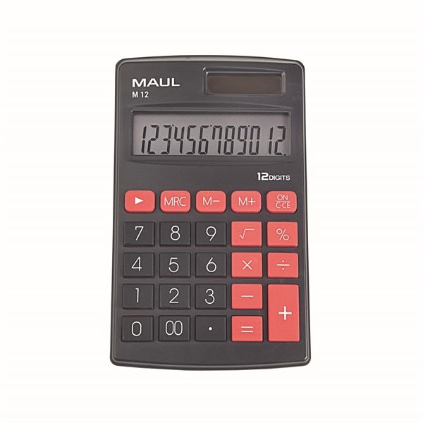 Taschenrechner MAUL M12 - 12 Stellen, schwarz