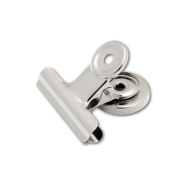 Federklammer mit Magnet, 50 mm, 100 Blatt, 6 Stück