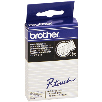 Brother Schriftbandkassette weiß/transparent (TC-195)