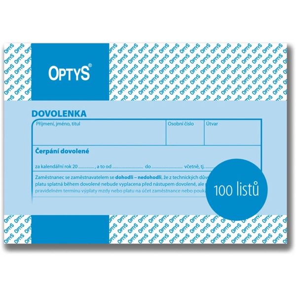 Holiday Optys, A6, 100 Blatt, stündlich