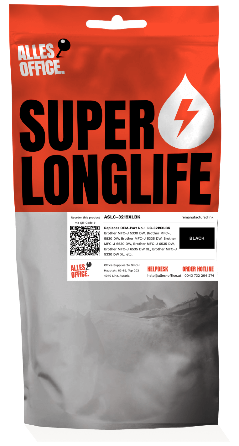 Superlonglife Brother LC-3219XLBK Tinte schwarz