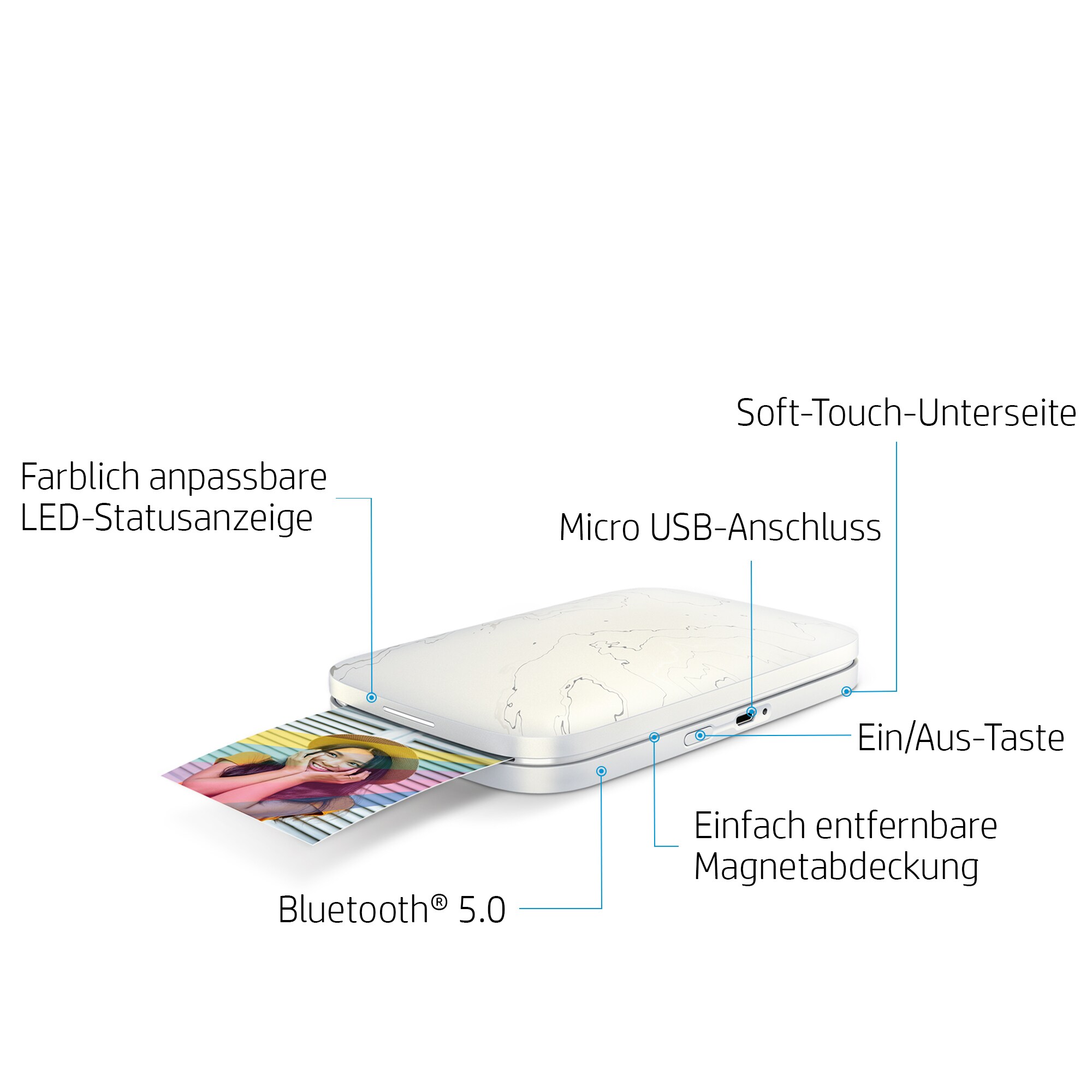 HP Sprocket Select Fotodrucker, Drucken