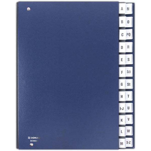 Sortierbuch Donau - A4, A-Z, navy blau