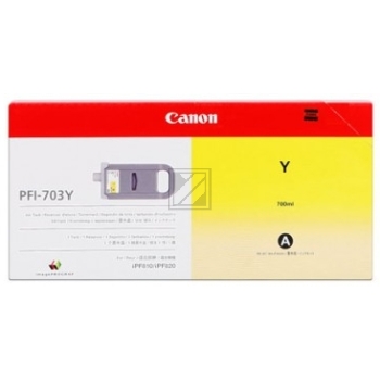 Canon Tintenpatrone gelb HC (2966B001, PFI-703Y)