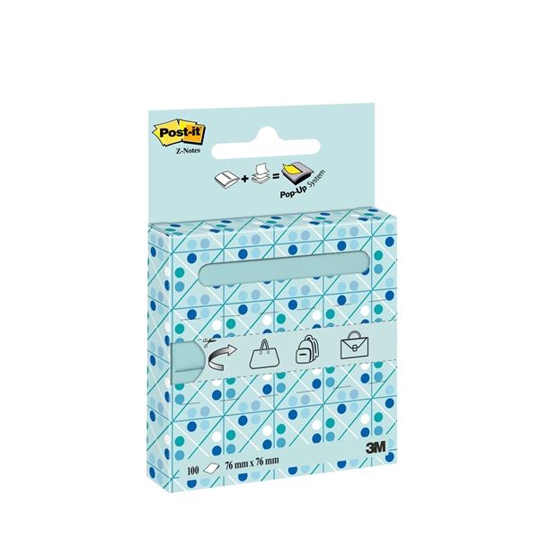 Z-Blöcke Post-it für unterwegs, 76 x 76 mm, bunt gemischt